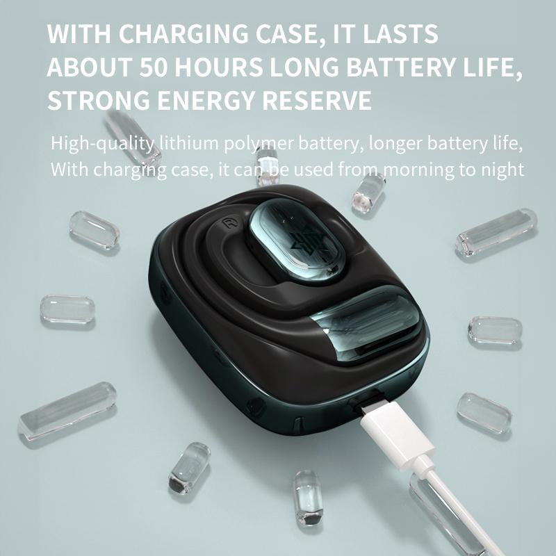 SHINECON Wireless Open Earbuds Sports Comfortable Open on Ear Hifi Sound Touch Control Headphones with Charging Case Light-Weight Bluetooth 5.4 IPX5 Waterproof 60H Play Built-In Mic Hearphones Audio Headset Electronic